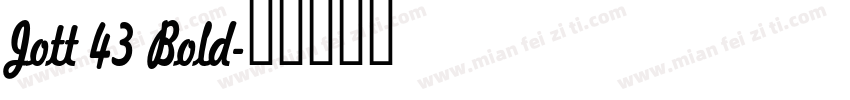 Jott 43 Bold字体转换